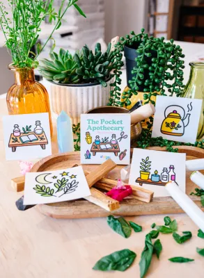 Mini Coloring Book, Pocket Apothecary