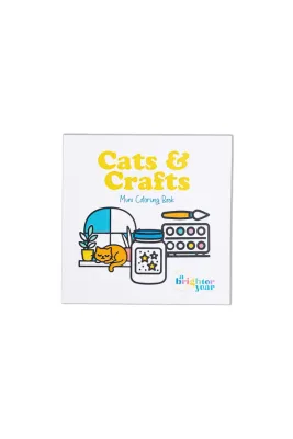 Mini Coloring Book, Cats &amp; Crafts