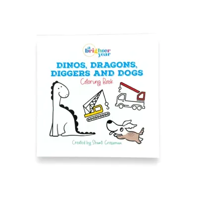 Mini Coloring Book, Dinos Dragons Diggers & Dogs Mini Coloring Book, Dinos Dragons Diggers & Dogs