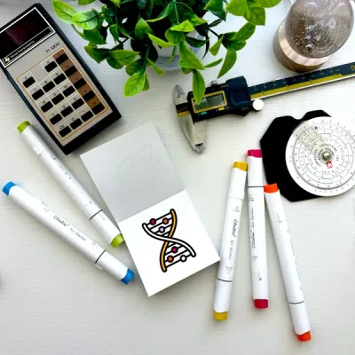 Mini Coloring Book, Science & Space