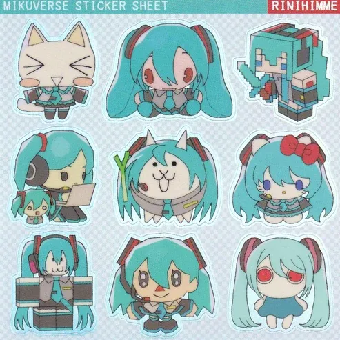 Mikuverse Sticker Sheet Mikuverse Sticker Sheet