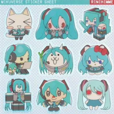Mikuverse Sticker Sheet Mikuverse Sticker Sheet