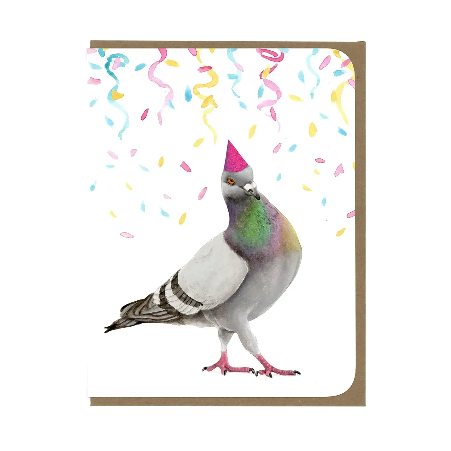 Fancy Pigeon Birthday Card (by Amy Rose Illus.)
