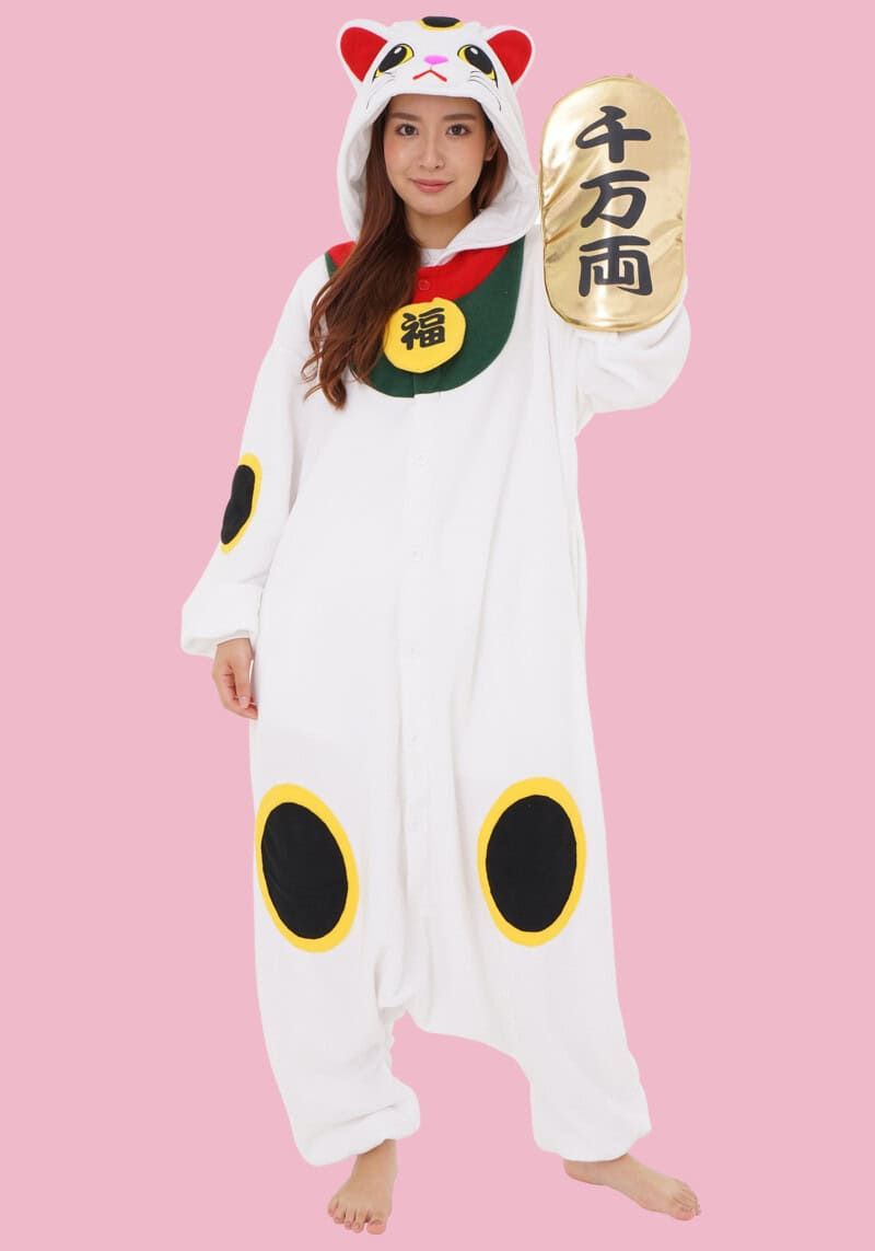 [PRE-ORDER] Adult Kigarumi Costume - Lucky Cat