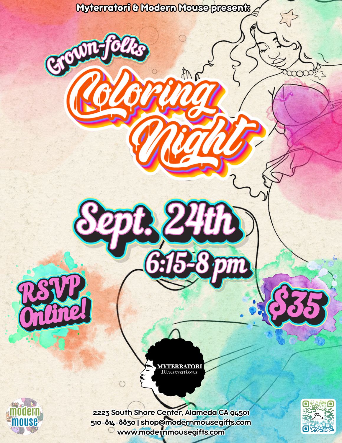 RSVP 09/24 Grown Folx Coloring Night