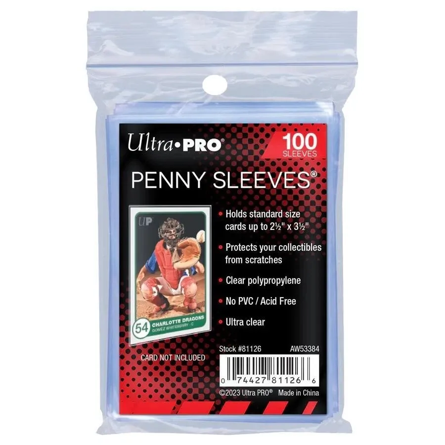 Ultra Pro Penny Sleeves, Pack/100 Ultra Pro Penny Sleeves, Pack/100