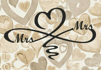INFINITY HEART, MRS & MRS, VALENTINE COLLECTION