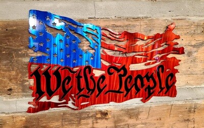 WE THE PEOPLE TATTERED FLAG #4