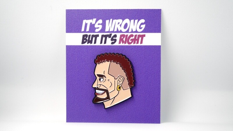 SINBAD: “It’s Wrong, But It’s Right!” Enamel Pin