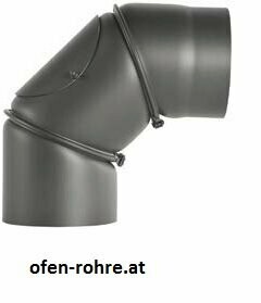 Ofenrohrknie verstellbar mit Putzöffnung