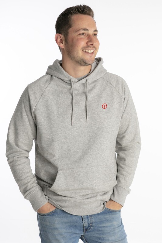 Steering wheel heather grey hoodie