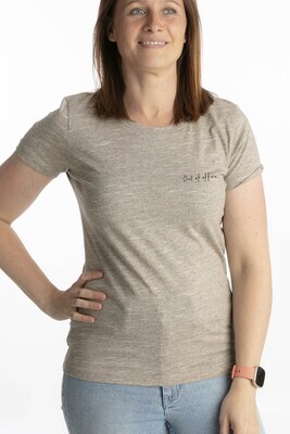 "Out of office" T-shirt wooden heather