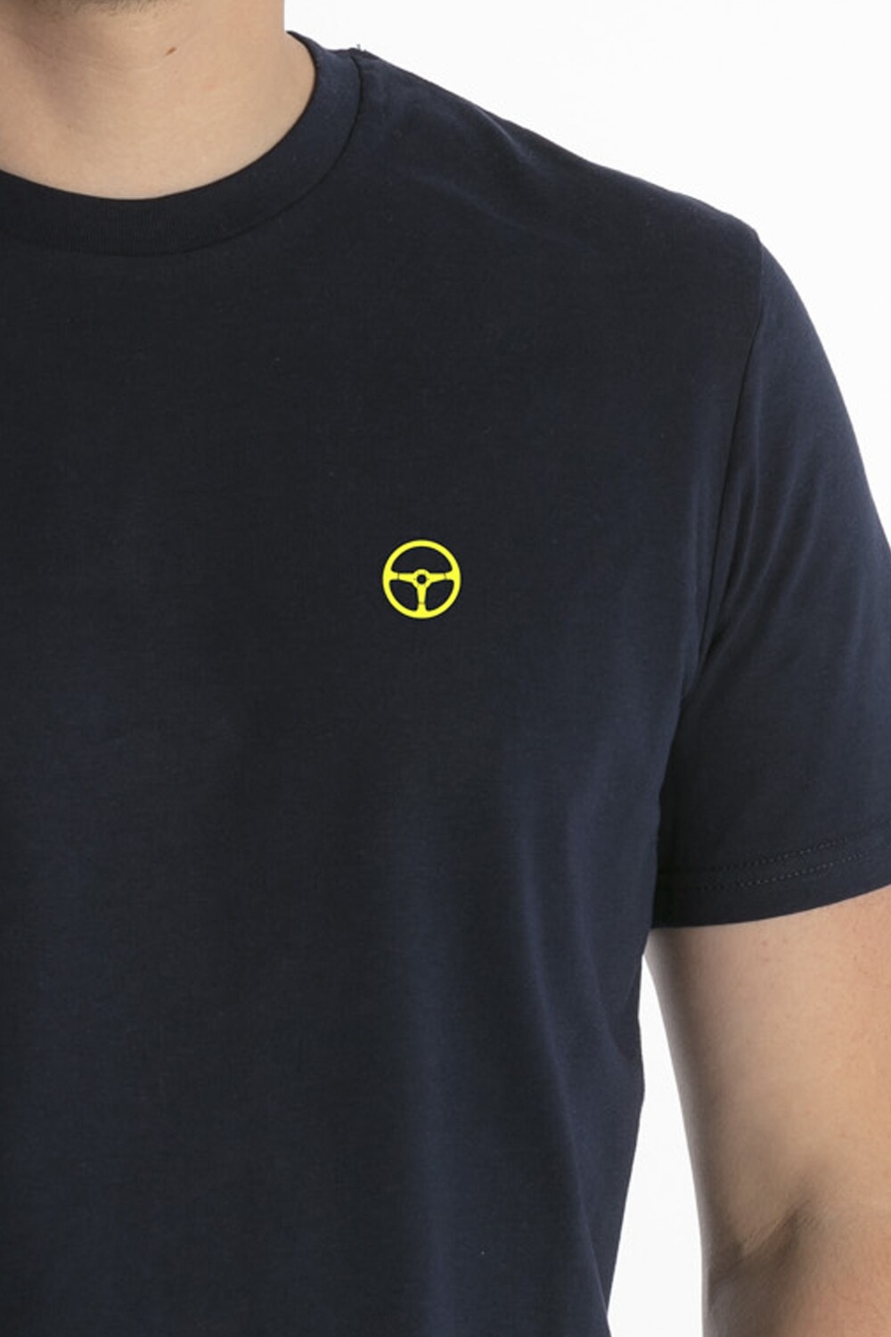 Steering wheel french navy T-shirt