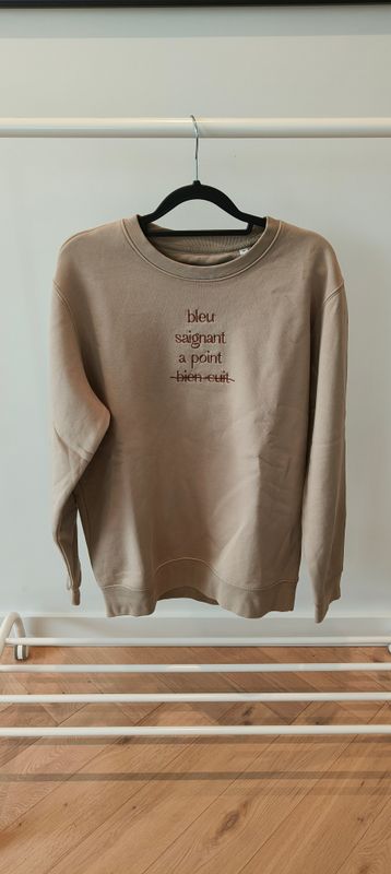 Sample "Bleu - Saignant - A point - Bien Cuit" maat medium