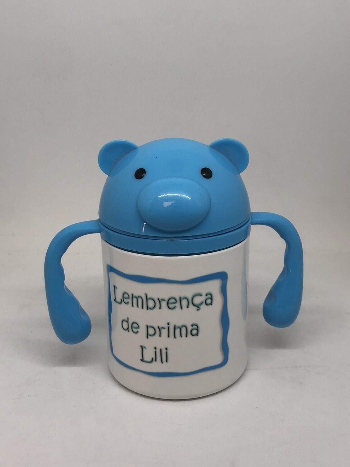 Gourde enfant avec anses, Couleur: Bleu