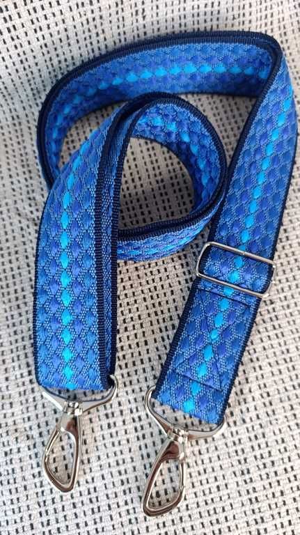 Sangle  Plumetis Bleu