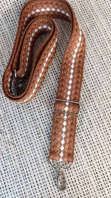 Sangle  Plumetis Marron