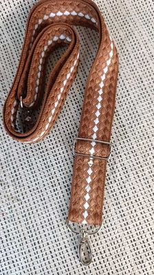 Sangle  Plumetis Marron