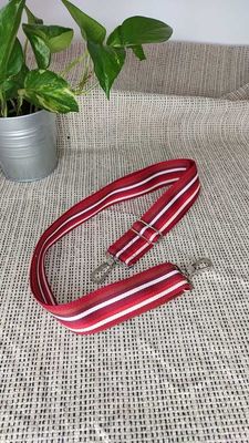 Sangle  Fines Rayures Rouge