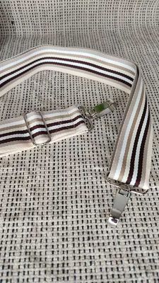 Sangle  Fines Rayures Beige