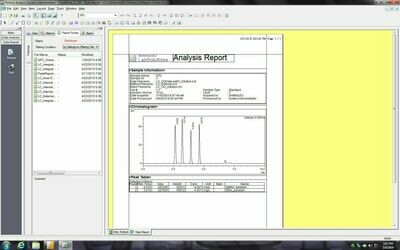 PC loaded w/ LabSolution software for GC