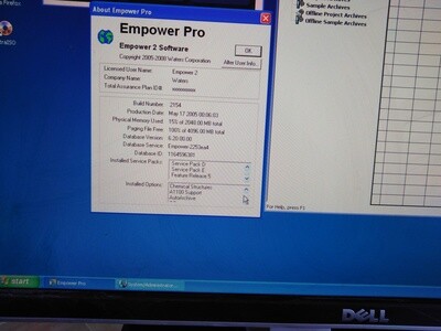 PC loaded w/ Empower 2 software FR5