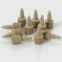 Fingertight One Piece 10-32 PEEK Male Nut/Ferrule for 1/16&quot; OD Tubing, 10/pk​