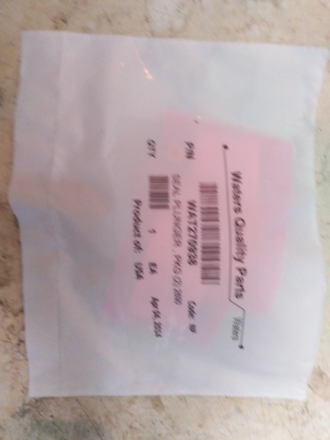 Waters Plunger seal, 2/PKG &quot;NEW&quot;
