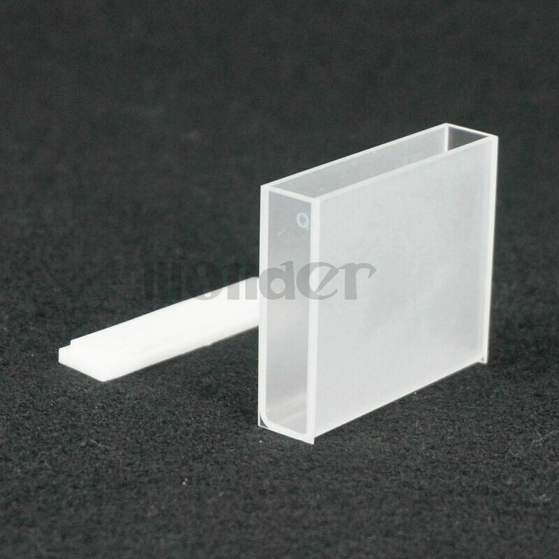 50 mm JGS1 Quartz Cuvette Cell with Lid for UV Spectrophotometers