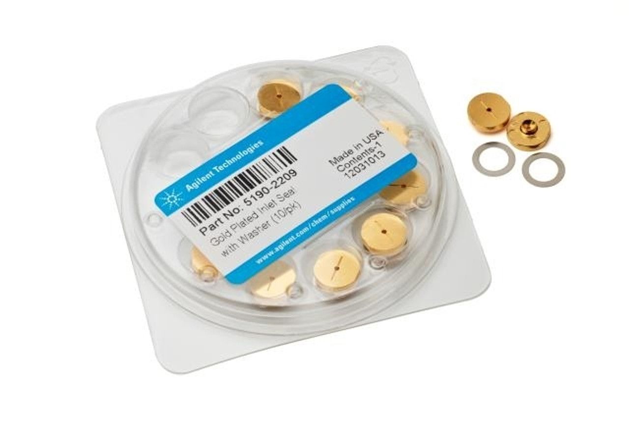 Agilent 5190-2209 – GC Inlet Seal, Gold Plated with Washer, 10/pk