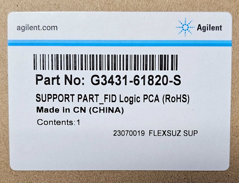 Agilent Technologies FID Logic PCA | P/N: G3431-61820