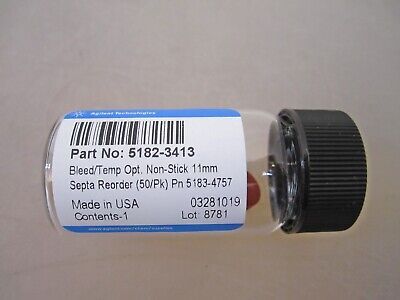 Agilent Bleed/Temp Opt, Nonstick 11 mm Septa, 10/pk | P/N: 5182-3413