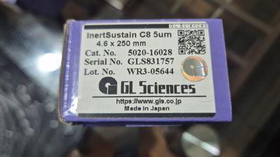 GL Sciences InertSustain C8 HPLC Column, 5 µm, 250 × 4.6 mm | P/N: 5020-16028