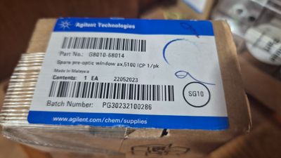 Agilent Spare Pre-Optic Window, 5100 ICP, 1/pk, P/N: G8010-68014