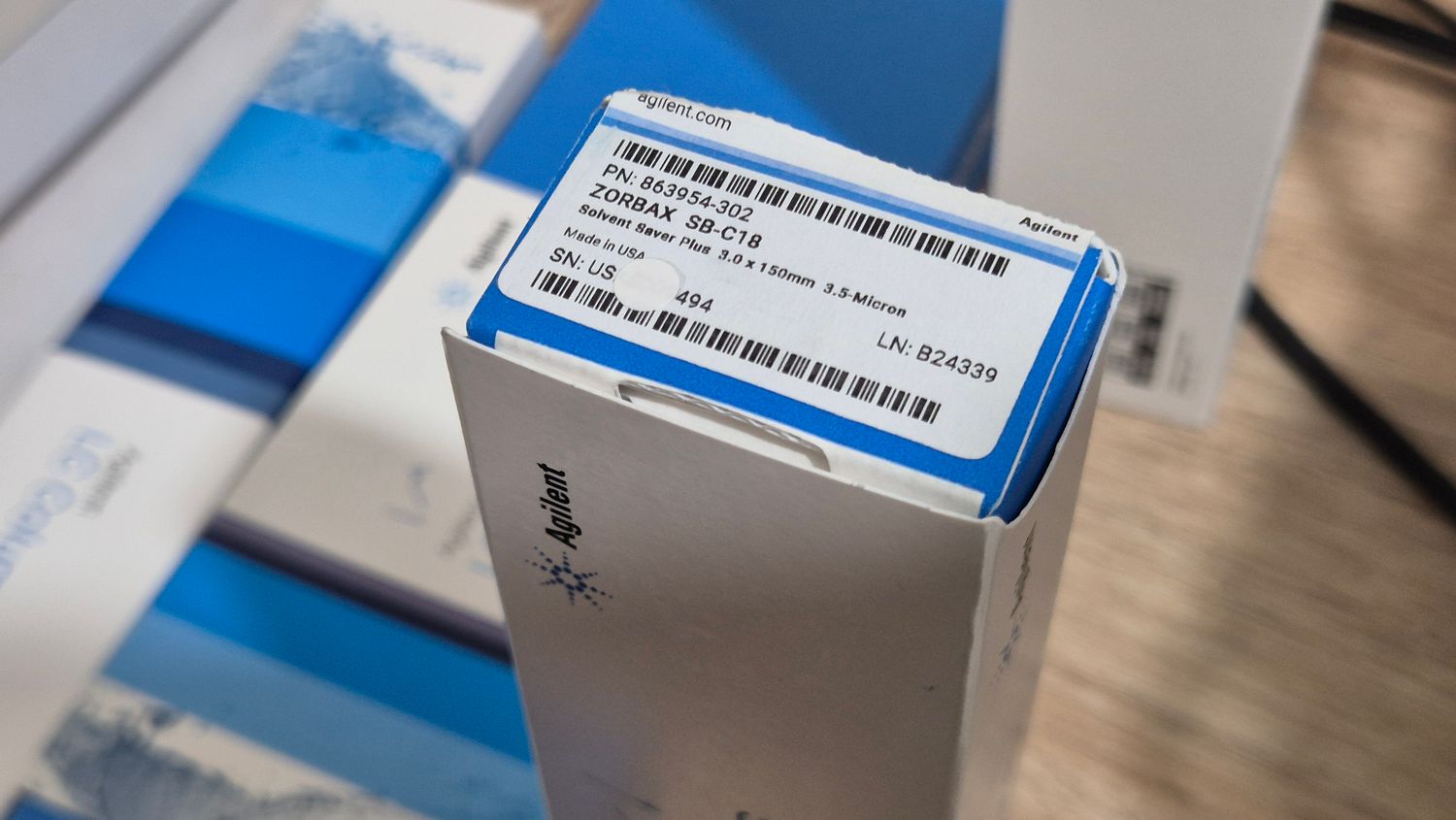 Agilent SB-C18 Solvent Saver Plus HPLC Column, 3.0 × 150mm | Part No. 863954-302