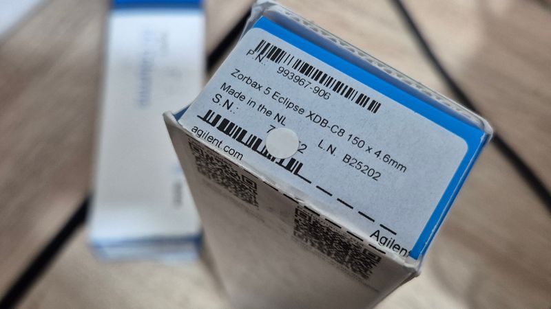 Agilent ZORBAX Eclipse XDB-C8 HPLC Column, 5µm, 4.6 × 150mm | Part No. 993967-906