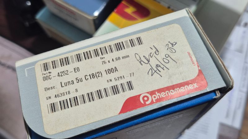 Phenomenex® Luna® C18(2) LC Column, 5µm, 100Å, 75 × 4.6mm | P/N 00C-4252-E0