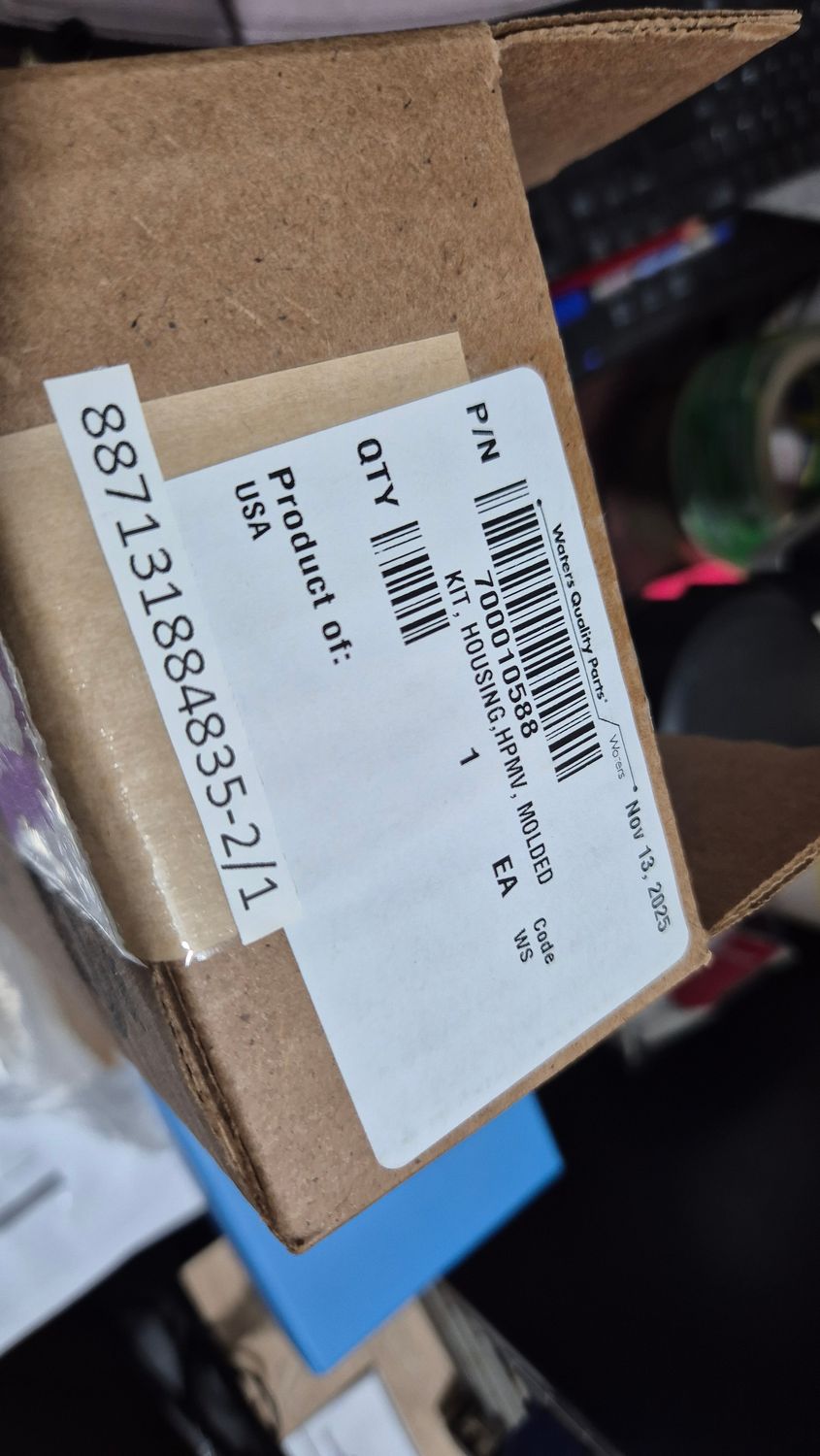 Waters HPMV Molded Housing Kit | Part No. 700010588