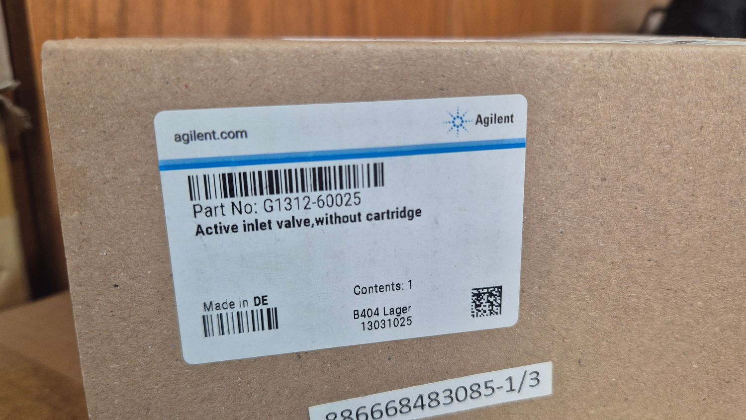 Agilent Active Inlet Valve Assembly P/N G1312-60025 "NEW"