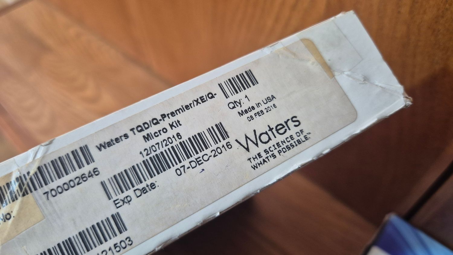 Waters TQD/Q-Premier/XE/Q-Micro Maintenance Kit | Part No. 700002646