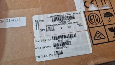 Waters High-Ratio Metering Syringe | Part No. 700005201