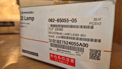 Shimadzu Deuterium (D₂) UV-Vis-NIR Lamp for AA Series | Model L6380 | P/N 062-65055-05