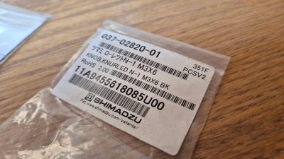 Knurled N-1 Knob, M3×6, Black | Part No. 037-02820-01