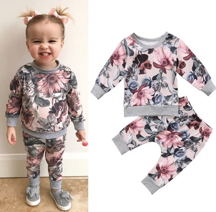 Completo bimba fiori