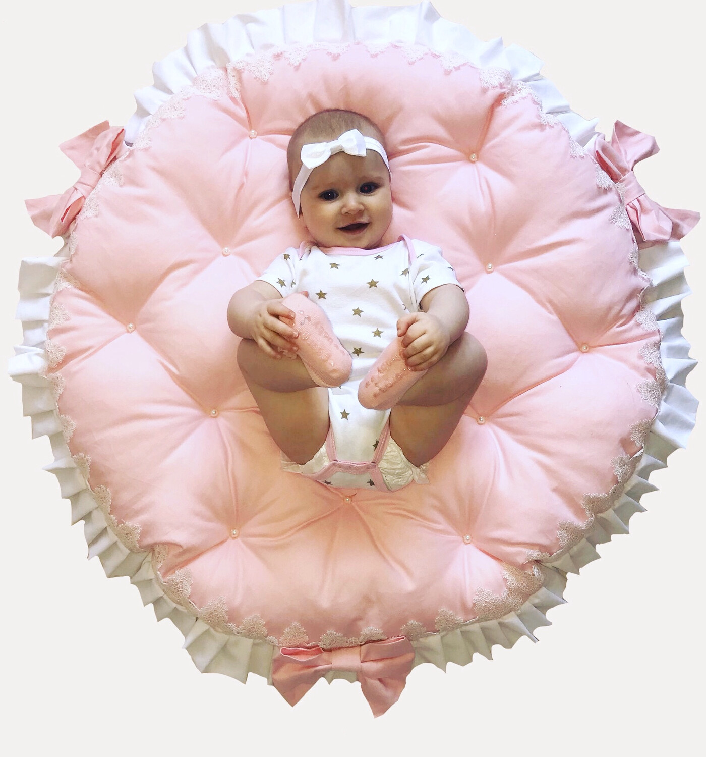 Cuscino Tappeto con perline 
