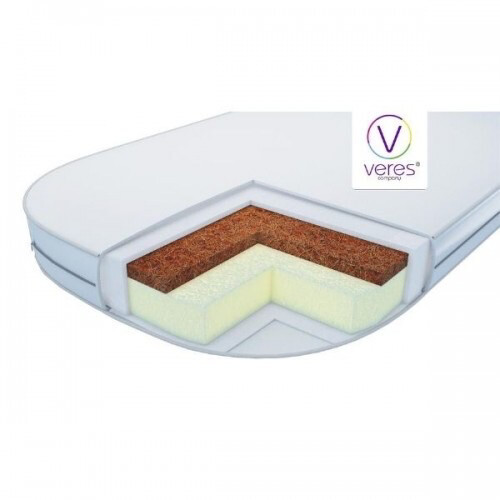 Materasso nella culla Baby Veres Cocco + Schiuma elastica (80*60*7 cm) 50.2.07