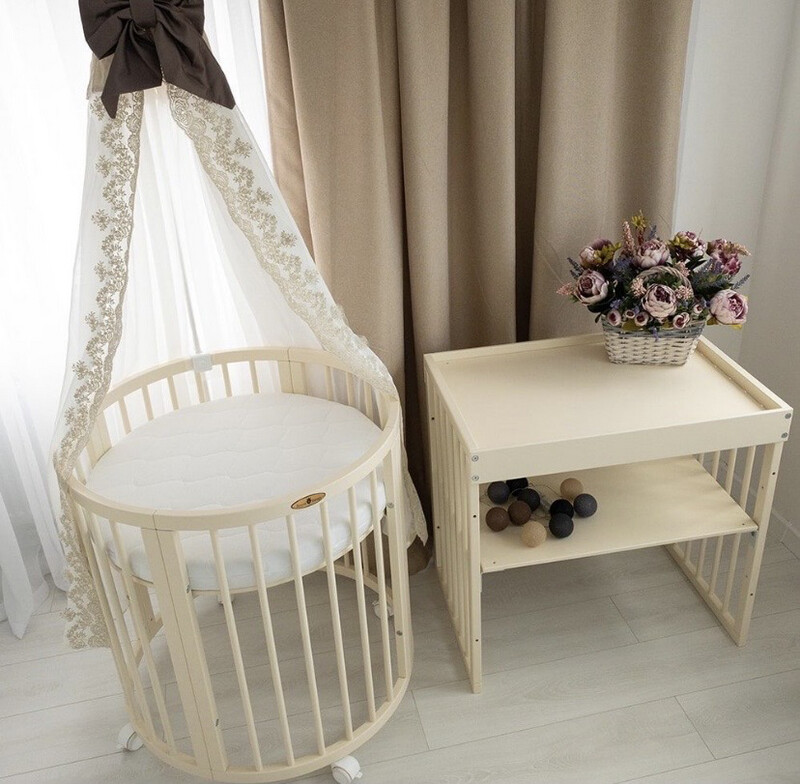 Lettino Royal&amp;Sleep 9in1 colore Avorio 