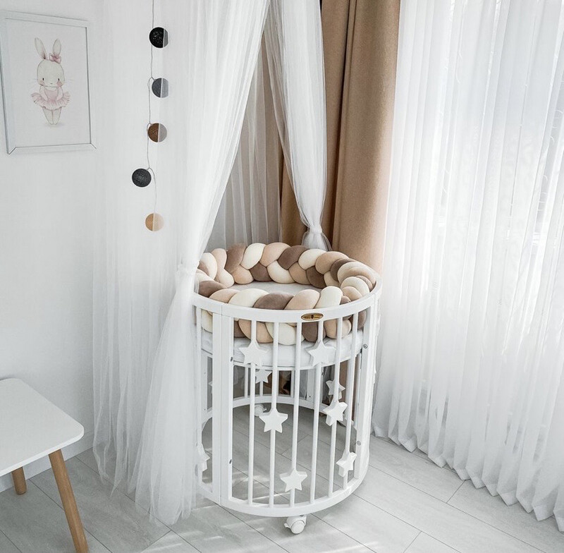 Lettino “Royal Sleep con Stelline “ colore Bianco