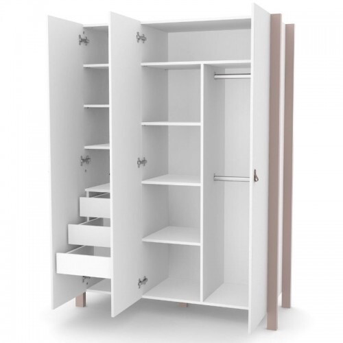 Armadio Monaco XL Bianco-Cappuccino 