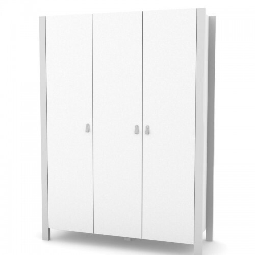 Armadio Monaco XL Bianco-Grigio 
